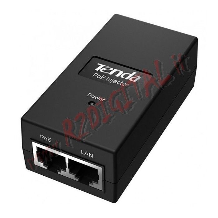 TENDA POE15F 15 Watt 48VDC 100m PoE INJECTOR IP VIDEO SURVEILLANCE LAN WAN RJ45
