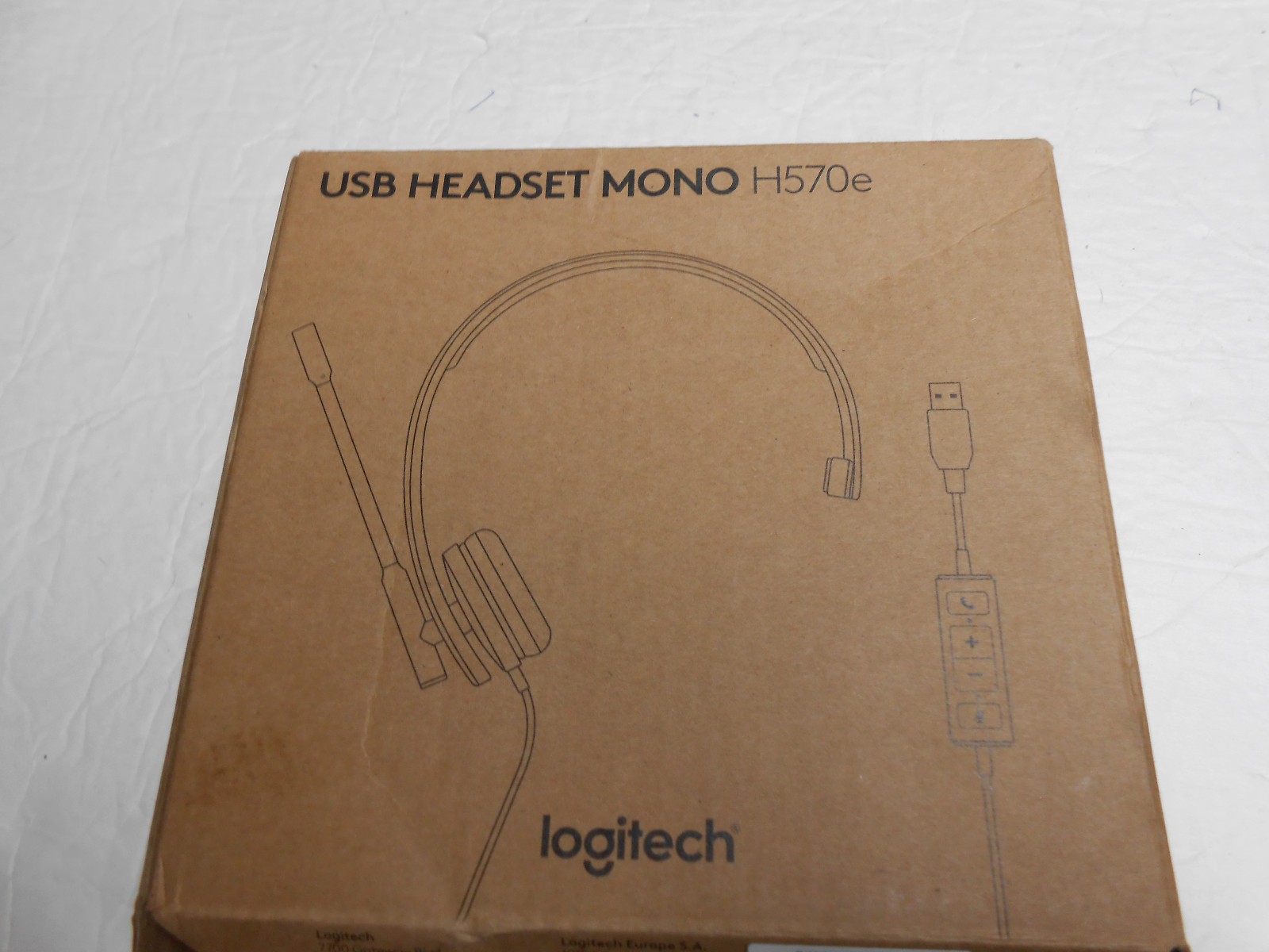 Logitech H570e Mono Black Monaural Over-the-Head Wired Headsets