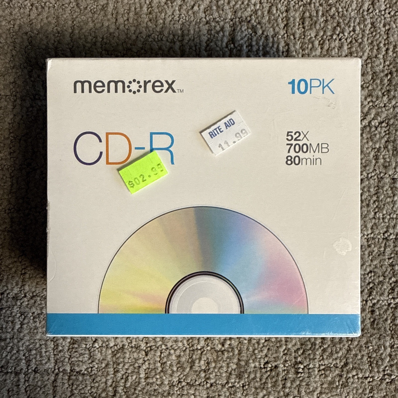 New Sealed Memorex 10pk Cd-r 52x 700mb 80 Min 10 Pack Discs Disks New Sealed