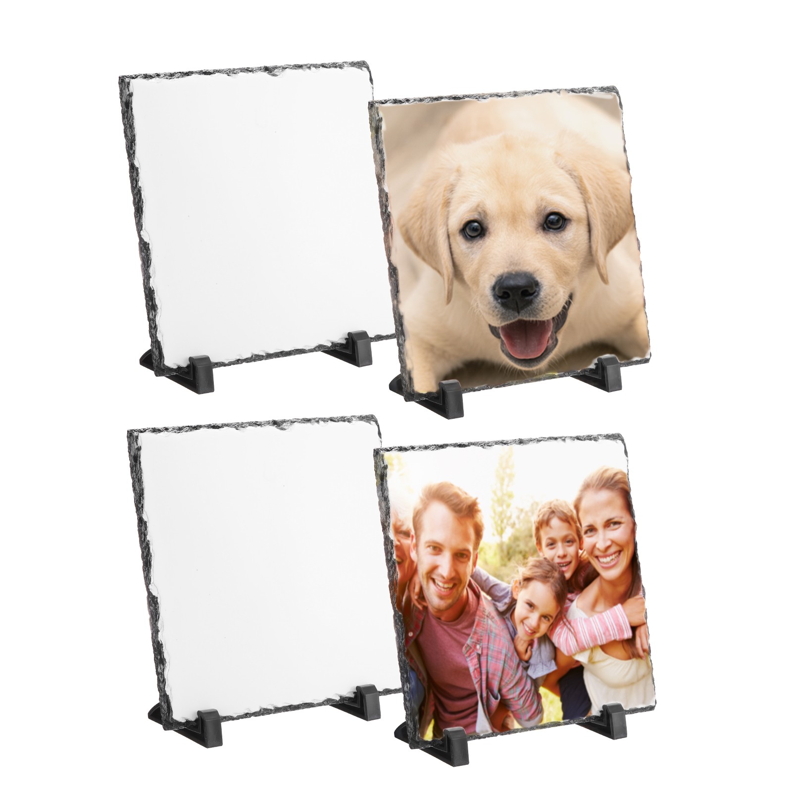 Sublimation Slate Blanks, 4Pcs Square, 8"