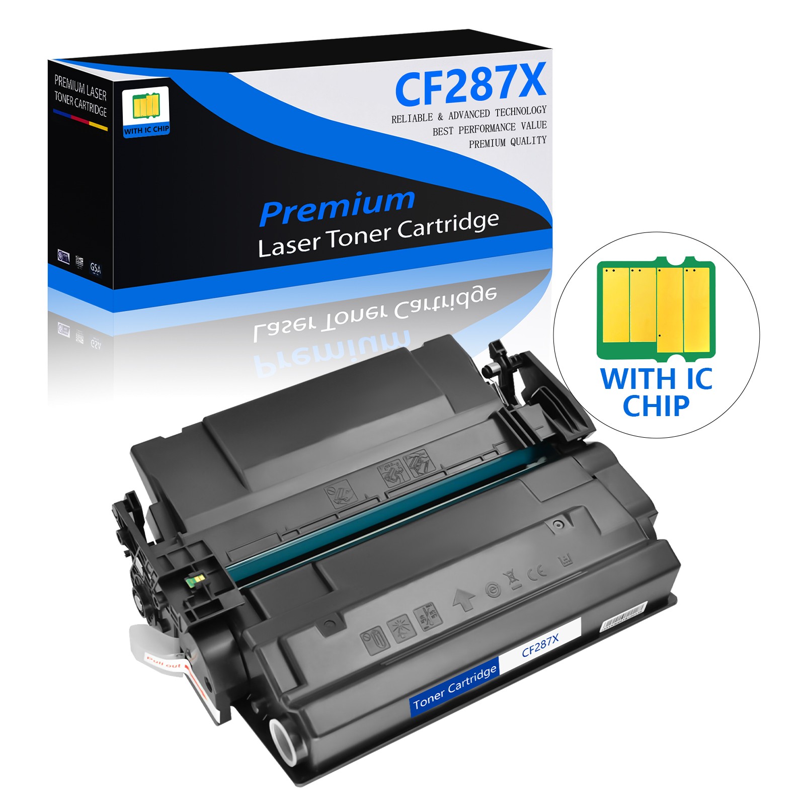 CF287XC Same as CF287X 87X Hi-Yield Black Toner Cartridge For HP M506 MFP M527