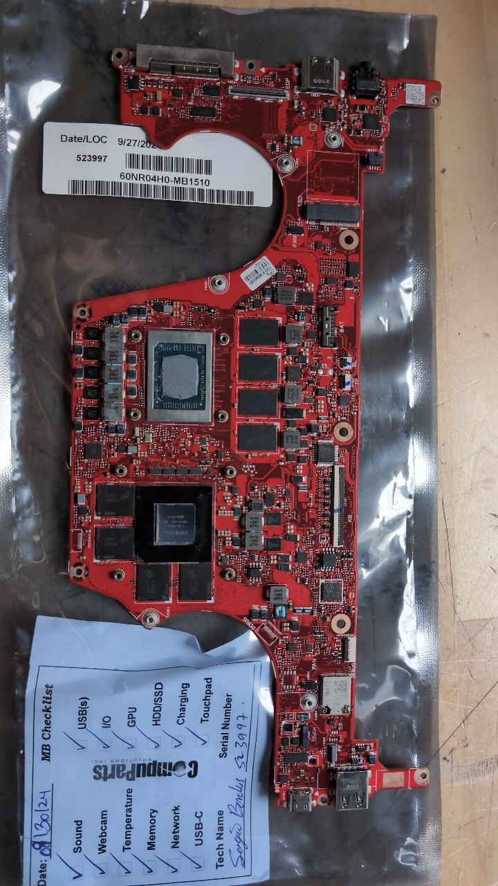 Motherboard For ASUS GV301Q GV301QC GV301QH GV301QE R5 R7 R9 GTX1650/V4G RAM-16G