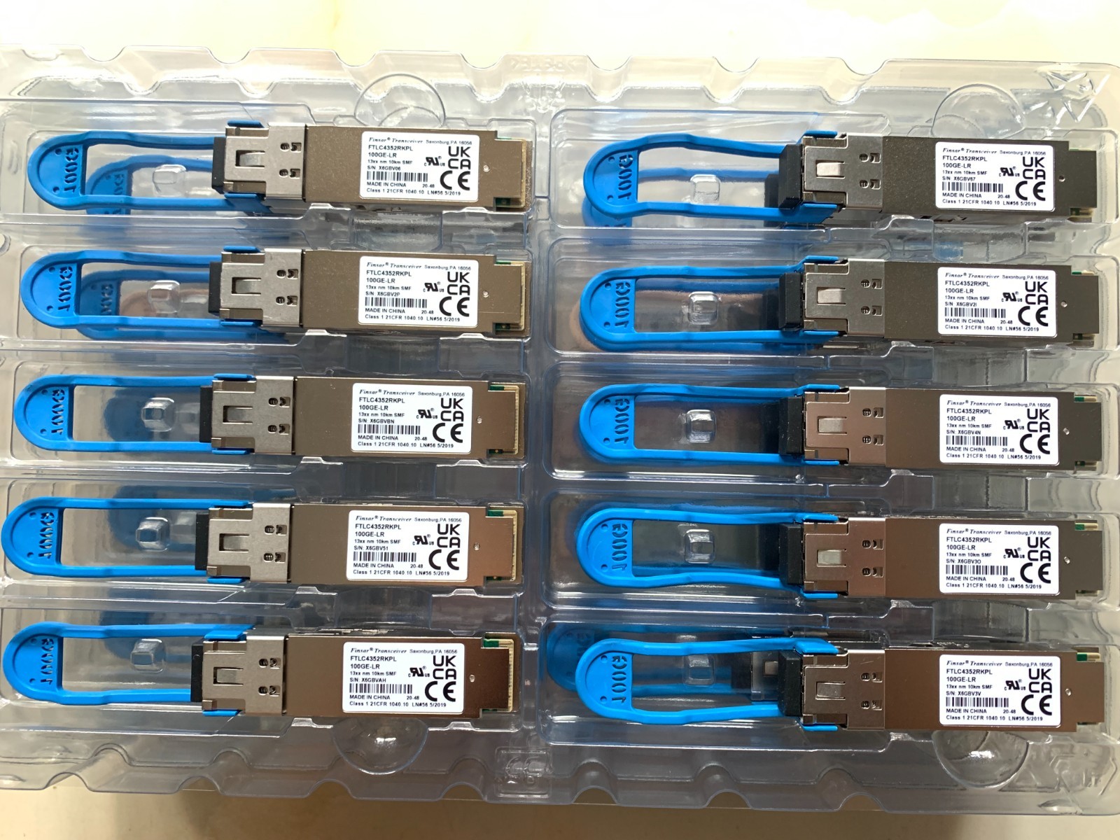 Finisar FTLC4352RKPL | 100G LR QSFP28 10KM 100GBASE-LR Transceiver QTY 1