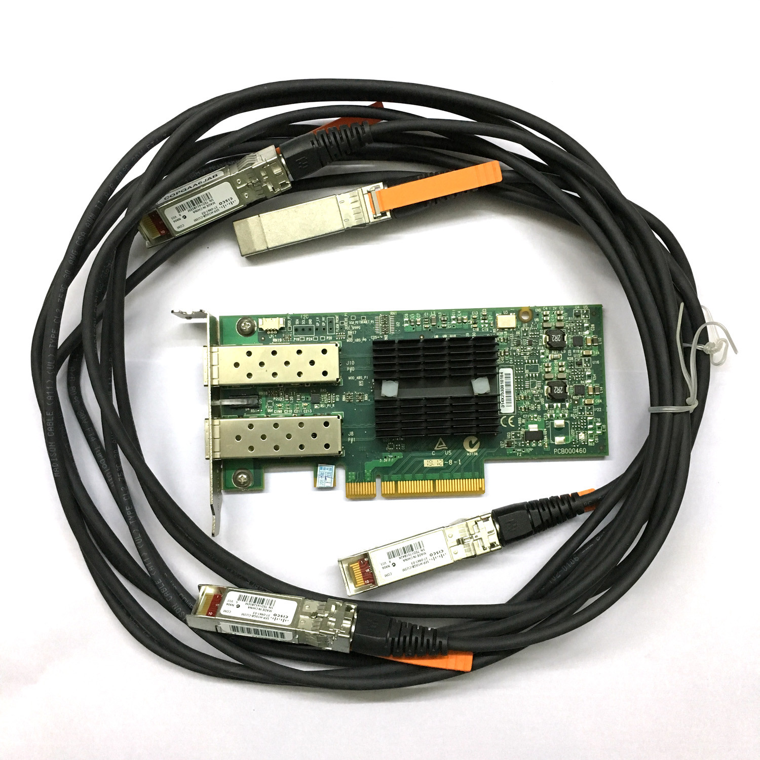 Mellanox ConnectX-3 MCX312A-XCBT Dual Port 10GB SFP Adapter Card 00D9692 W/Cable