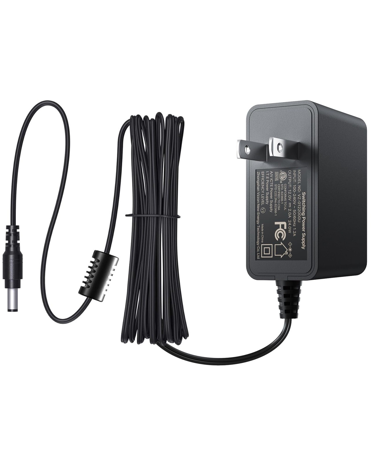 ZOSI AC 100-240V to DC 12V 2A Power Supply Adapter for CCTV Security 2A, 