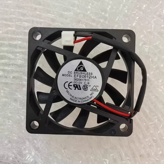 1PCS DELTA EFB0612HA DC12V 0.18A 6cm Mini Cooling Fan
