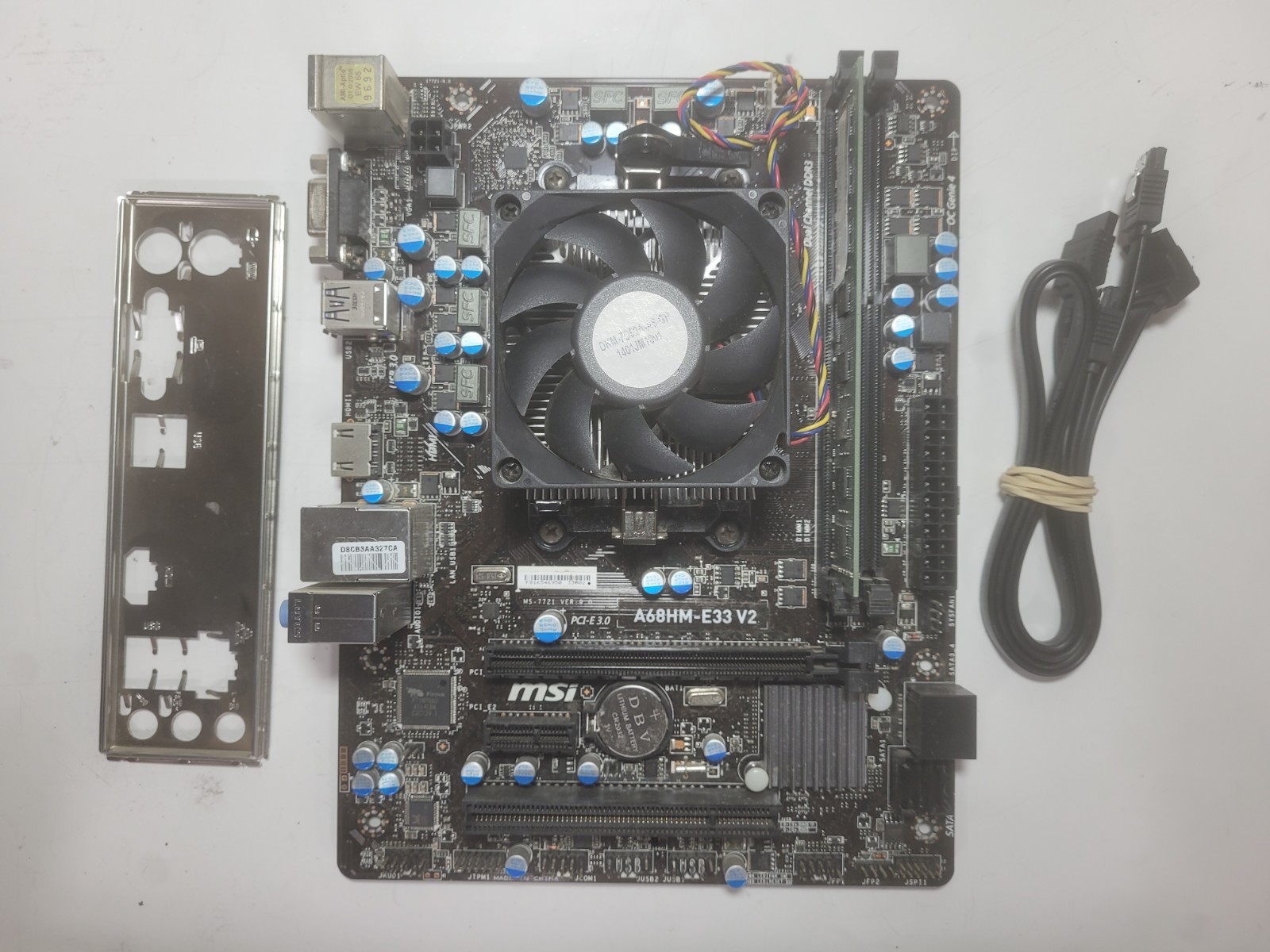 Asus A68HM-E33 V2 Motherboard AMD A6-5400K, 8GB RAM, IO Shield #2271