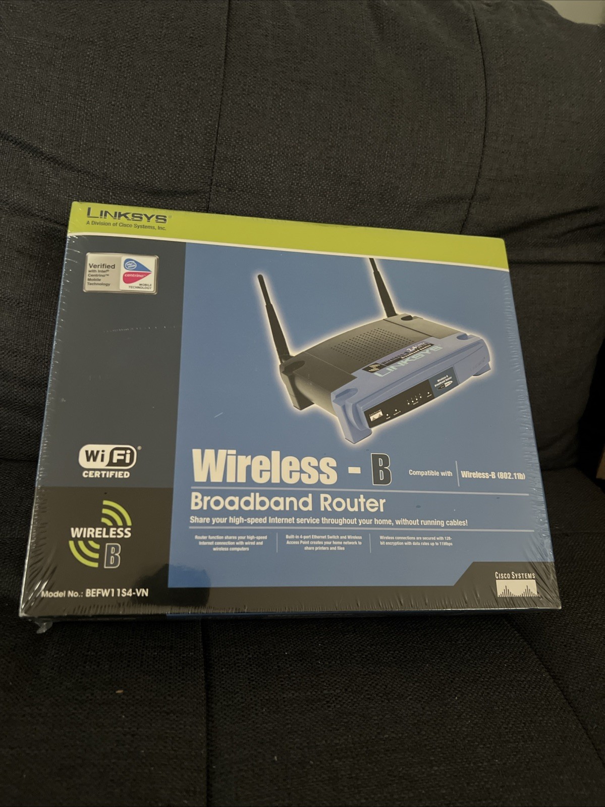 Linksys BEFW11S4 Wireless-B Broadband Wi-Fi Router 802.11b - Brand New, Sealed