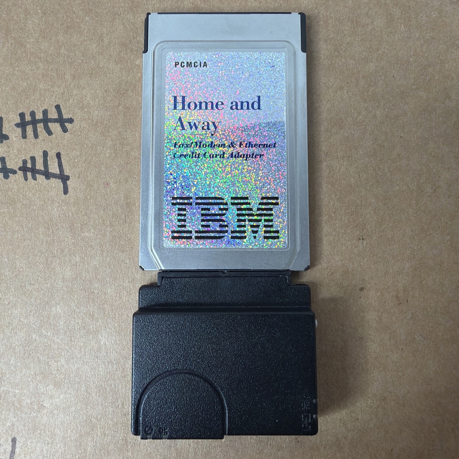 IBM PCMCIA Home and Away Fax Modem Ethernet Credit Card Adapter Model 1