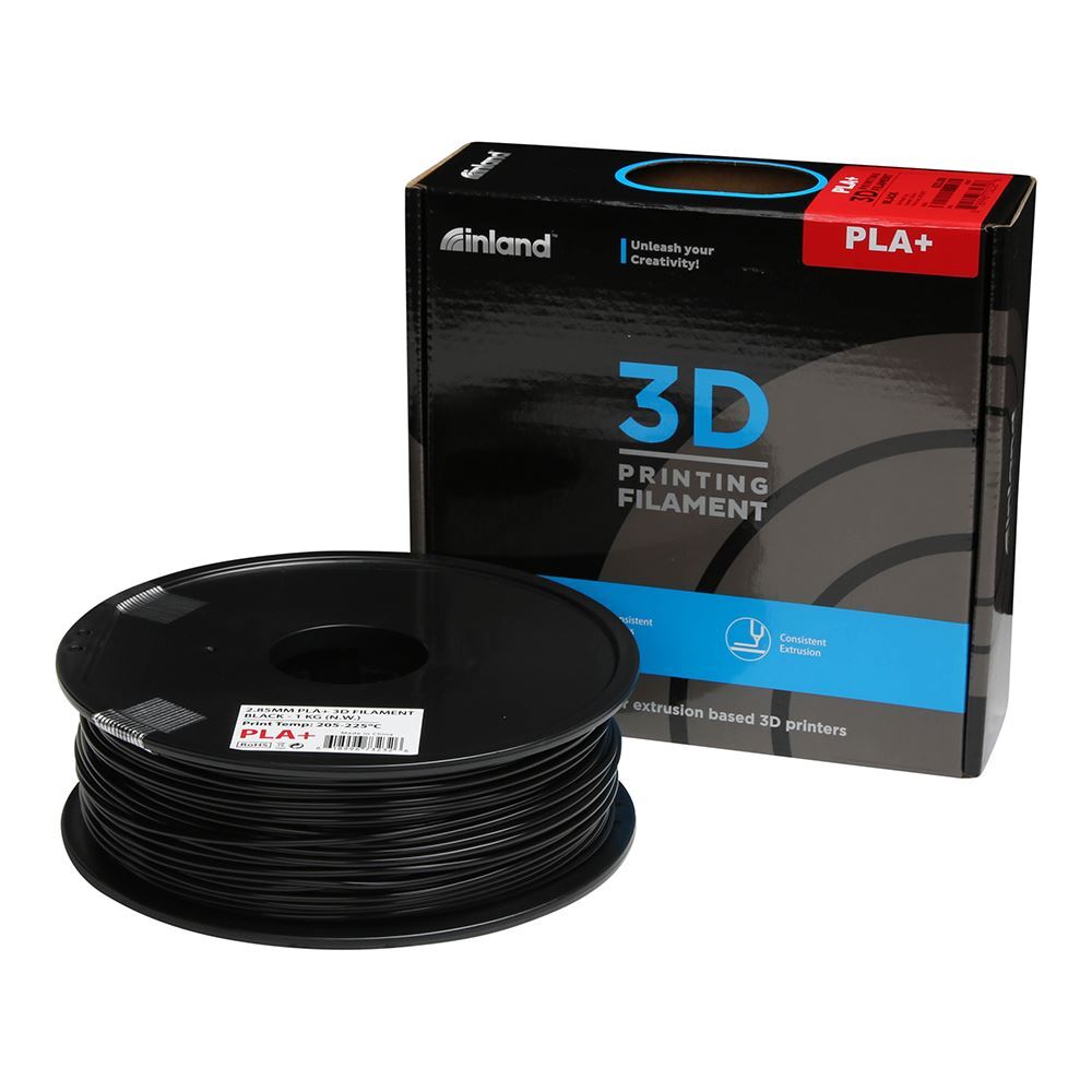 Inland PLA Plus (PLA+) 3D Printer Filament 2.85mm 1KG 2.2lbs Spool - All Colors