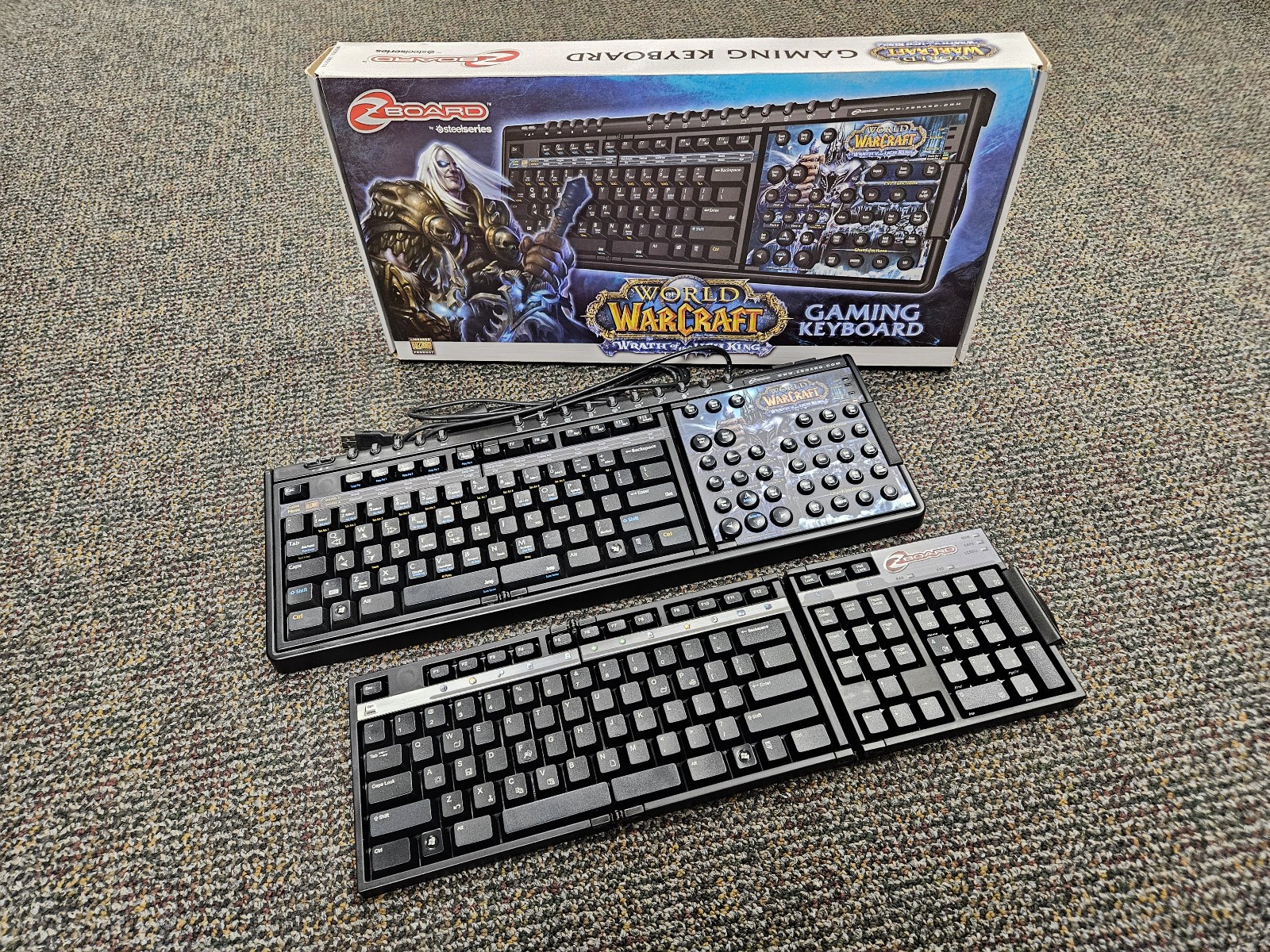 ZBoard Keyboard Steelseries World of Warcraft Wrath of the Lich King + Std Keyse