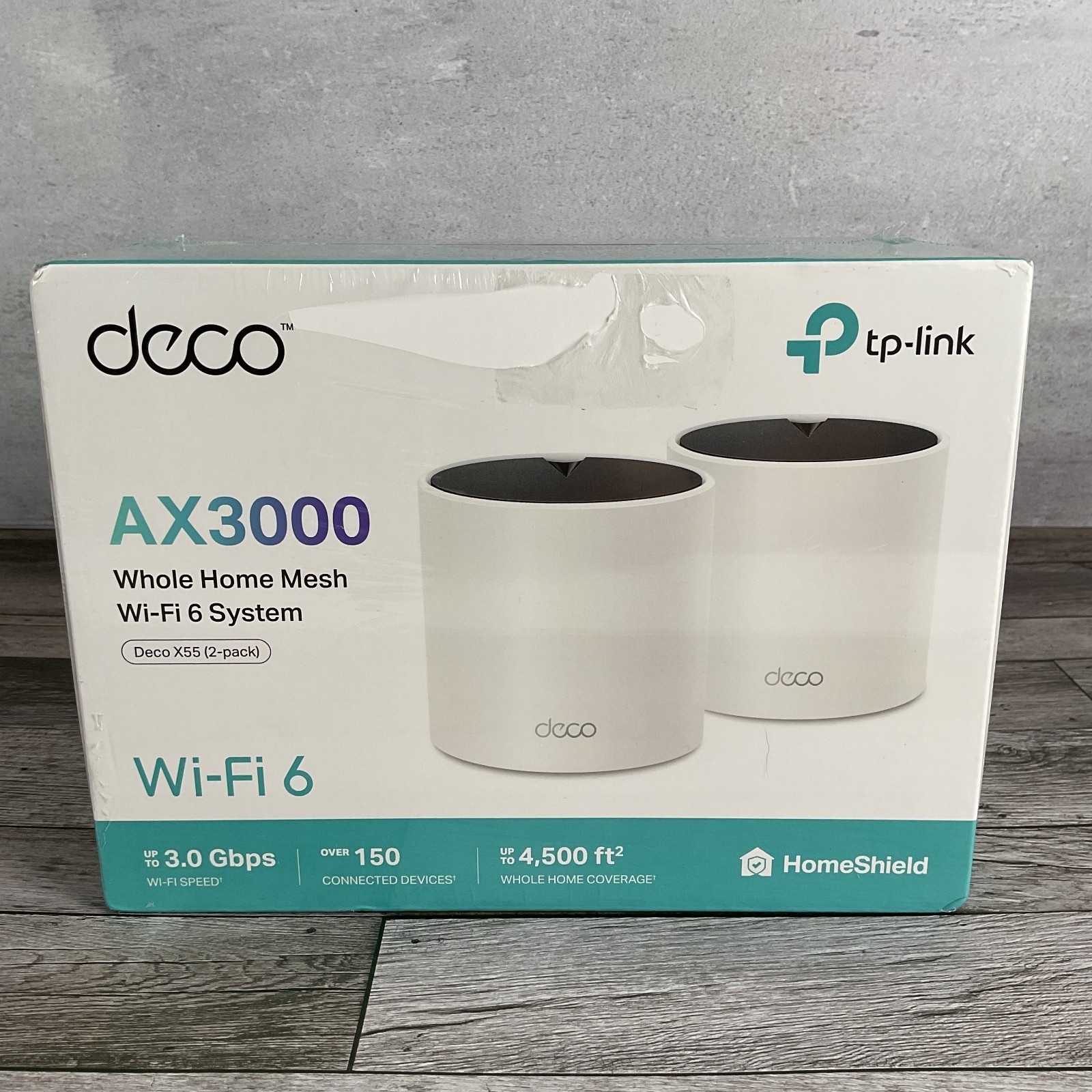 TP-LINK Deco X55 AX3000 Mesh Wi-Fi 6 System (2pack) 4500 Sq.Ft Open Box