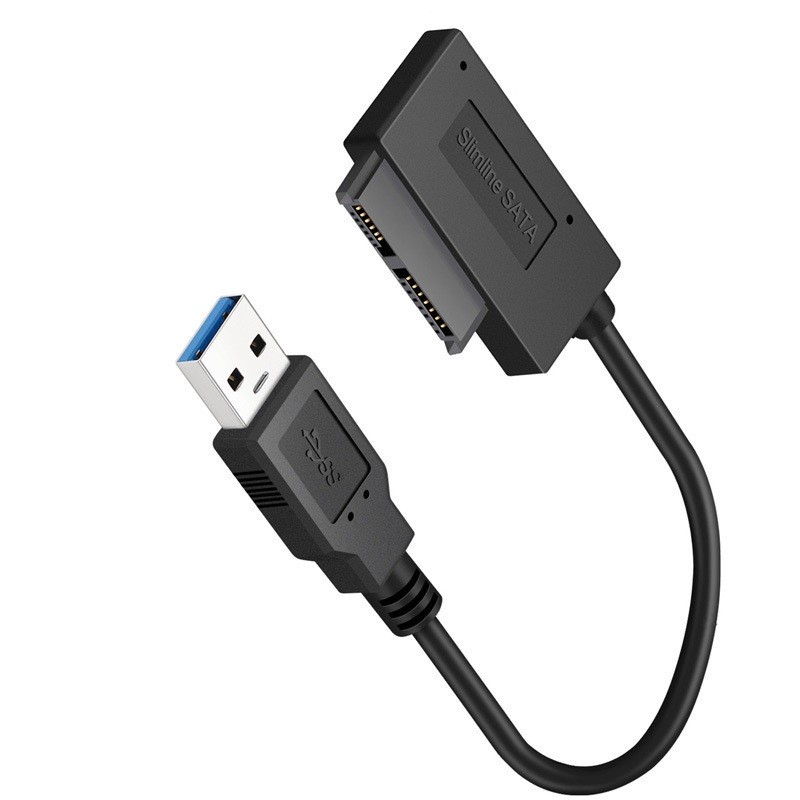USB3.0 to SATA7+6Pin 13 Pin Slimline Sata Cable for Laptop CD DVD ROM Drive x