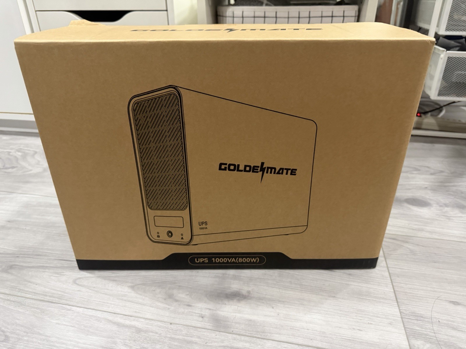 GOLDENMATE UPS 1000VA 800W Desktop/Freestanding Uninterruptible Power Supply