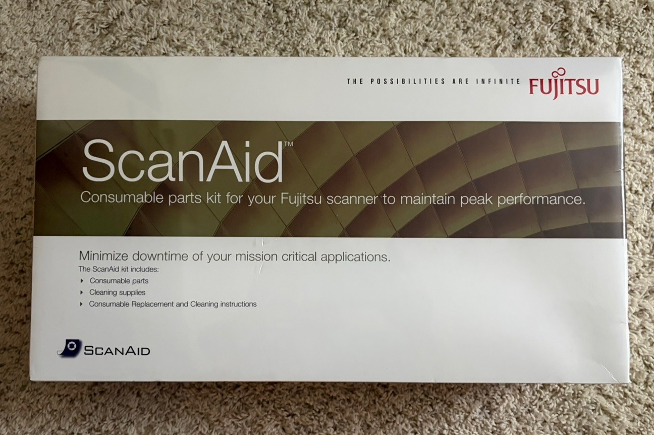 Fujitsu ScanAid S1500 Consumable Parts Cleaning Maintenance Kit CG01000-524801