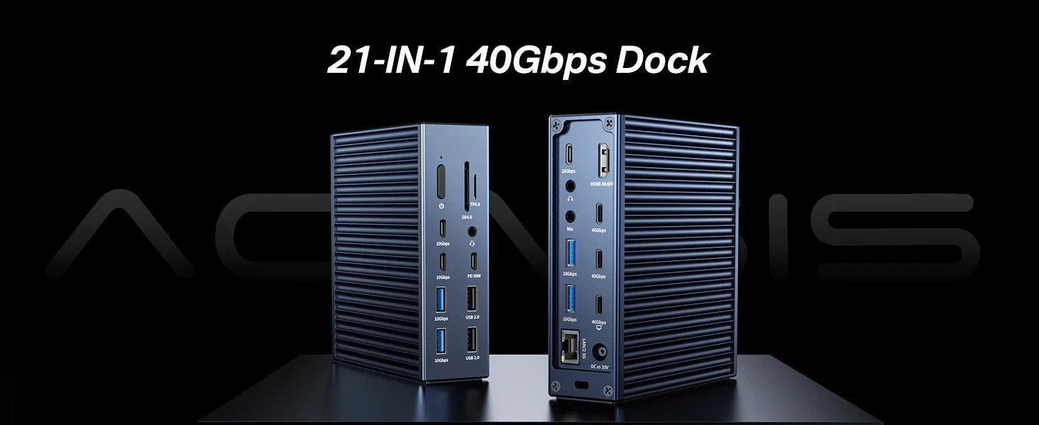 Acasis Thunderbolt 4 Docking Station (21 Ports and 40 Gbps)