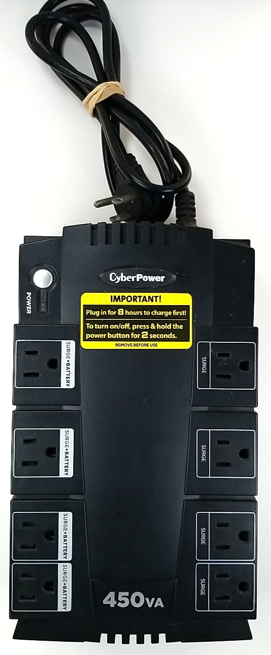 CyberPower SE450G 450VA Battery Backup UPS Surge Protector 260W No Battery
