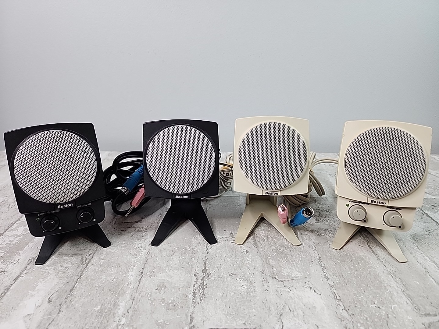 Boston Acoustics BA745 Satellite Speakers Black & White Lot of 4 *Untested*