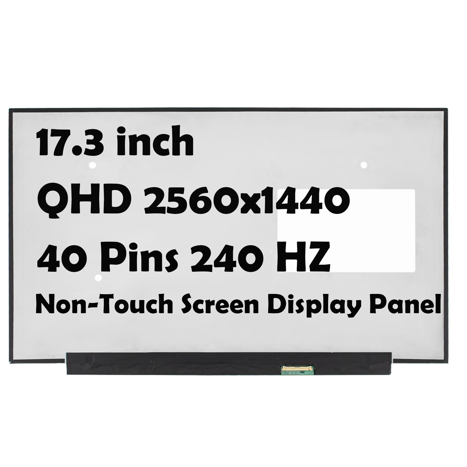 NE173QHM-NZ2 V8.0 2560x1440 EDP 40 Pin QHD 17.3" 240HZ LCD SCREEN Display Panel