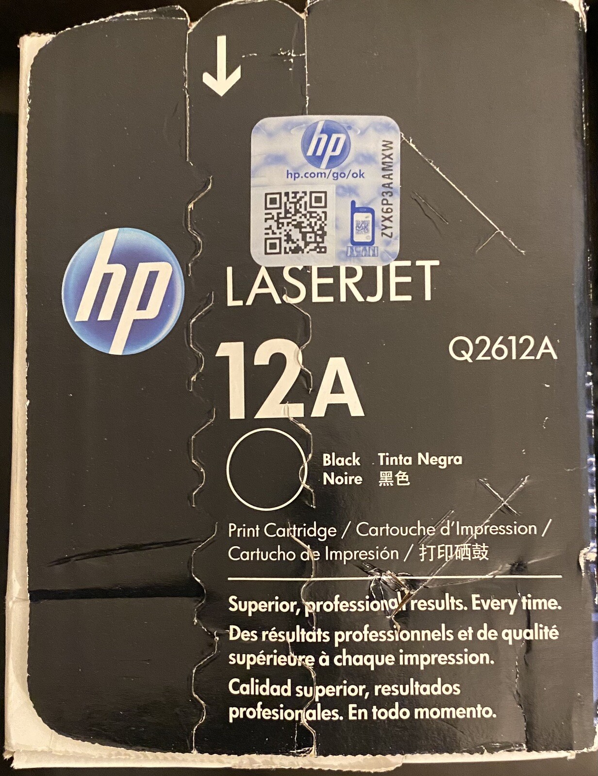 HP Q2612D LaserJet Toner Cartridge Black