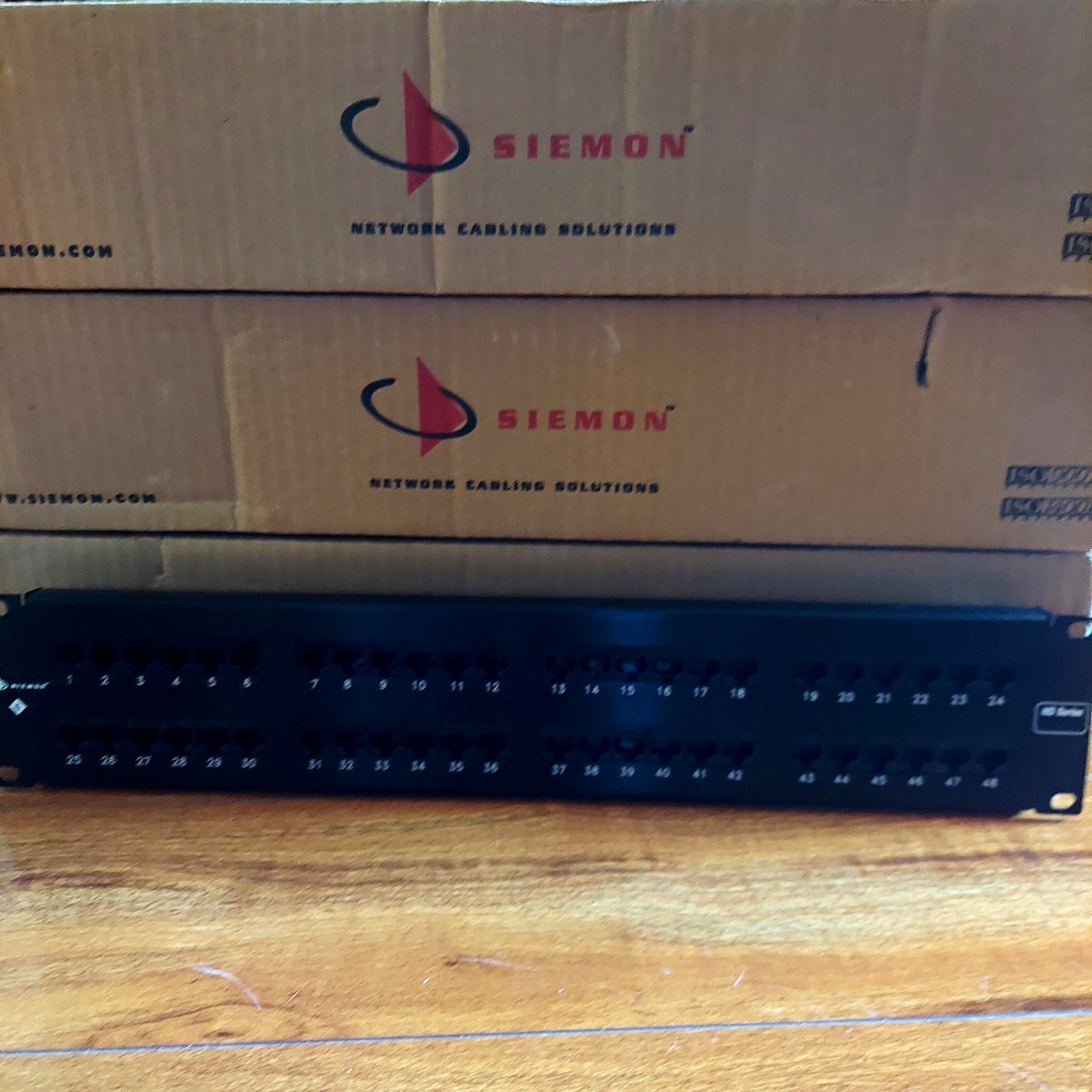 Siemon HD6-48 CPR, PNL,HD, PRELD, 48 PORT, FLT, 2U, BLK, DET, MGR