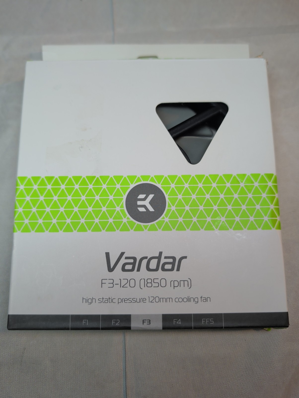 EK Vardar F3-120 120mm High Static Pressure Cooling Fan 1850RPM 4-Pin PWM