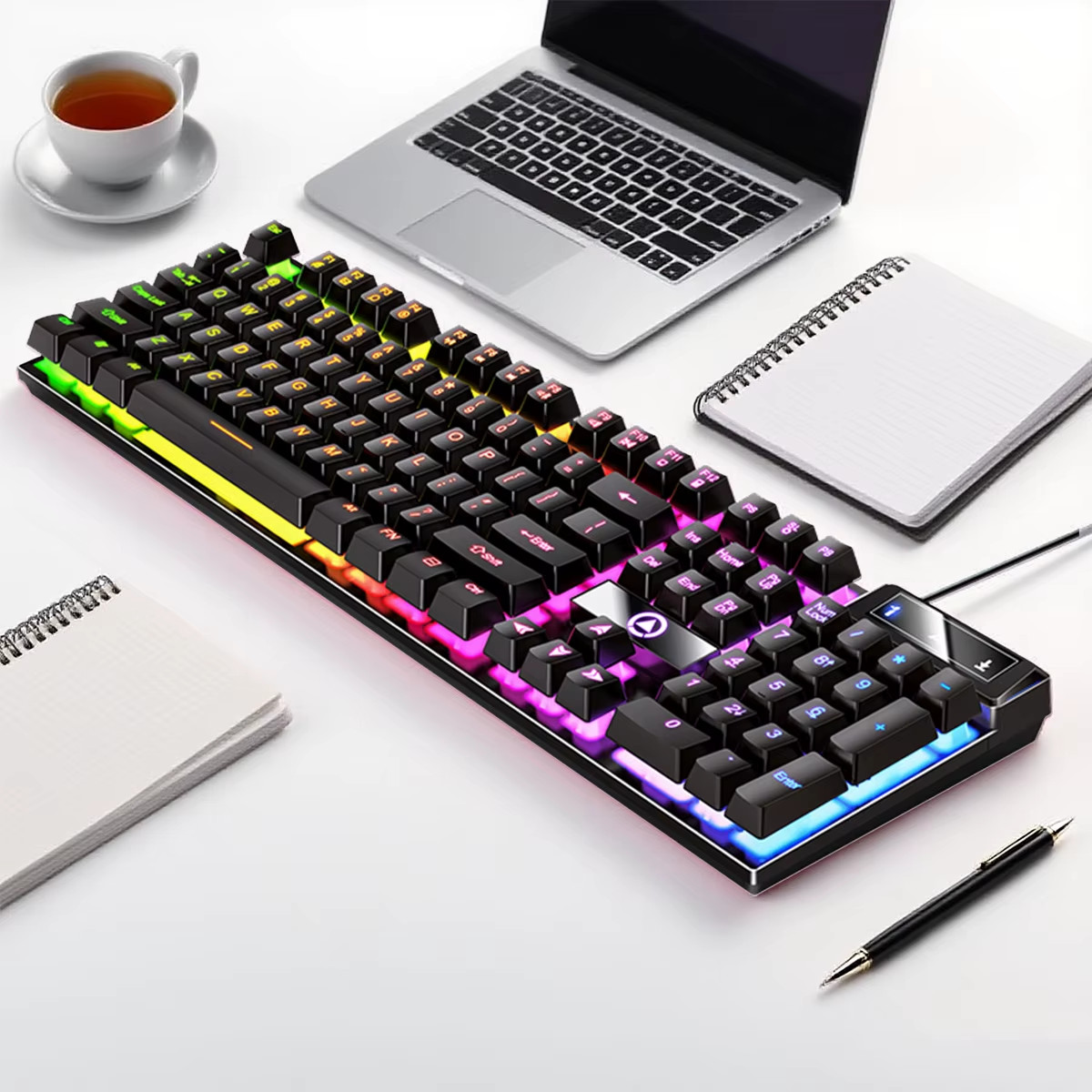 K500 Wired Keyboard Gaming Laptop Desktops PC Computer Office Accessories Low Pr