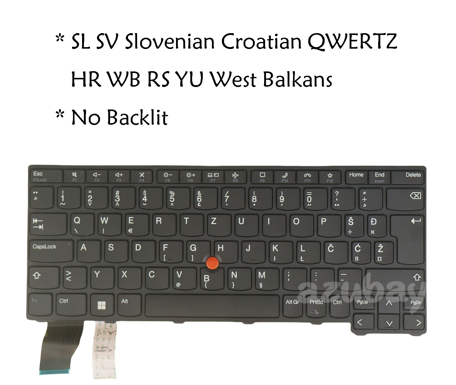 Hungarian / Slovenian SV Laptop Keyboard for Lenovo Thinkpad X13 Gen 2 / Gen 3