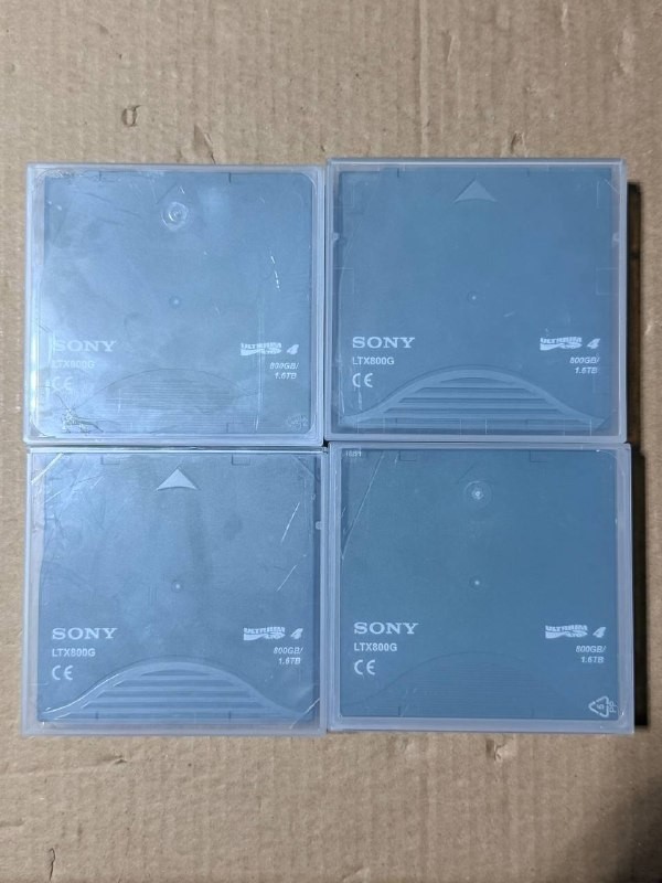 Lot of 4 SONY ULTRIUM LTO 4 800GB/ 1.6TB DATA CARTRIDGE TAPE LTX800G