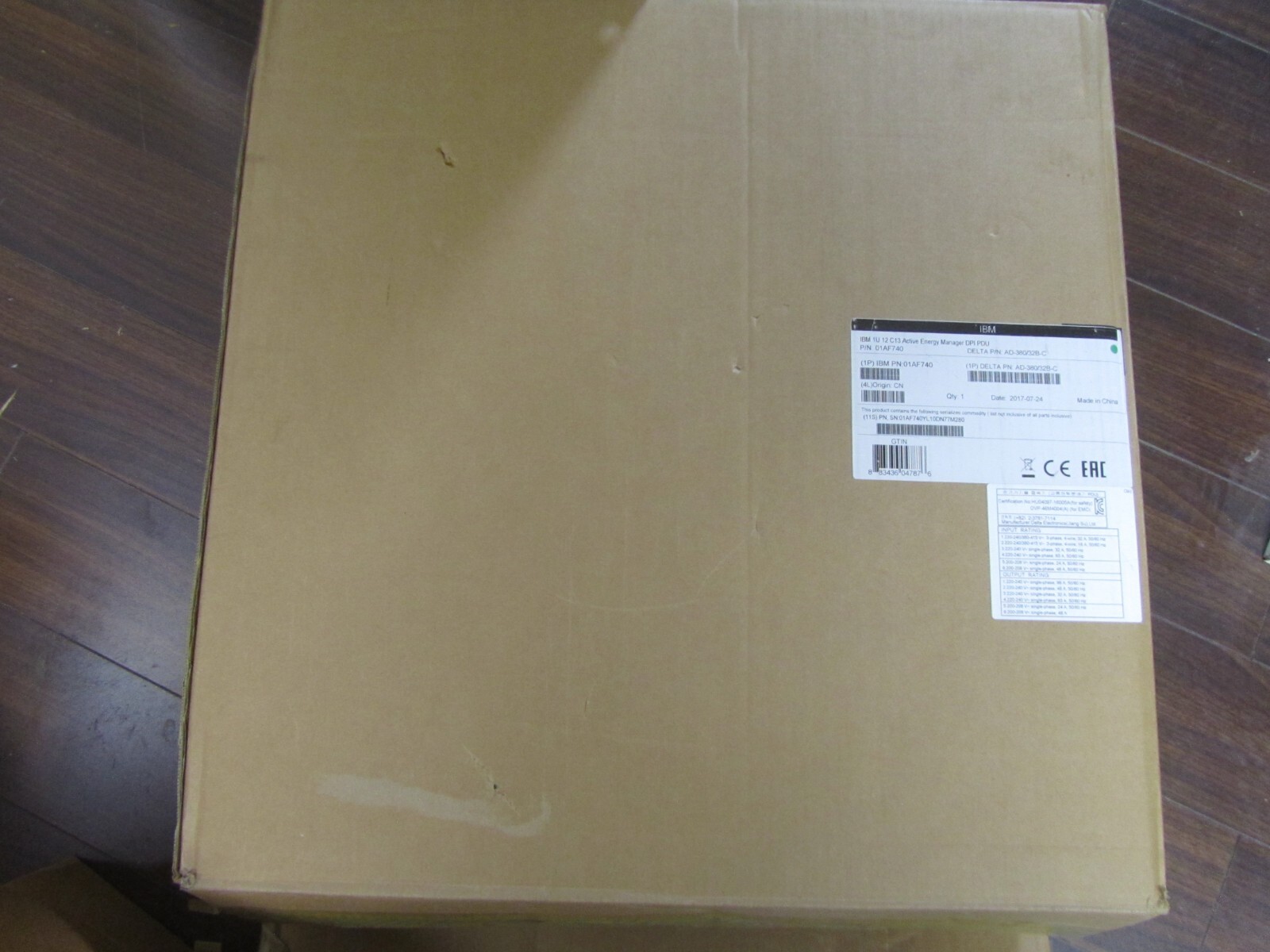 01AF740 01KL117 - IBM Lenovo 1U 12 C13 Active Energy Manager PDU = 46M4004