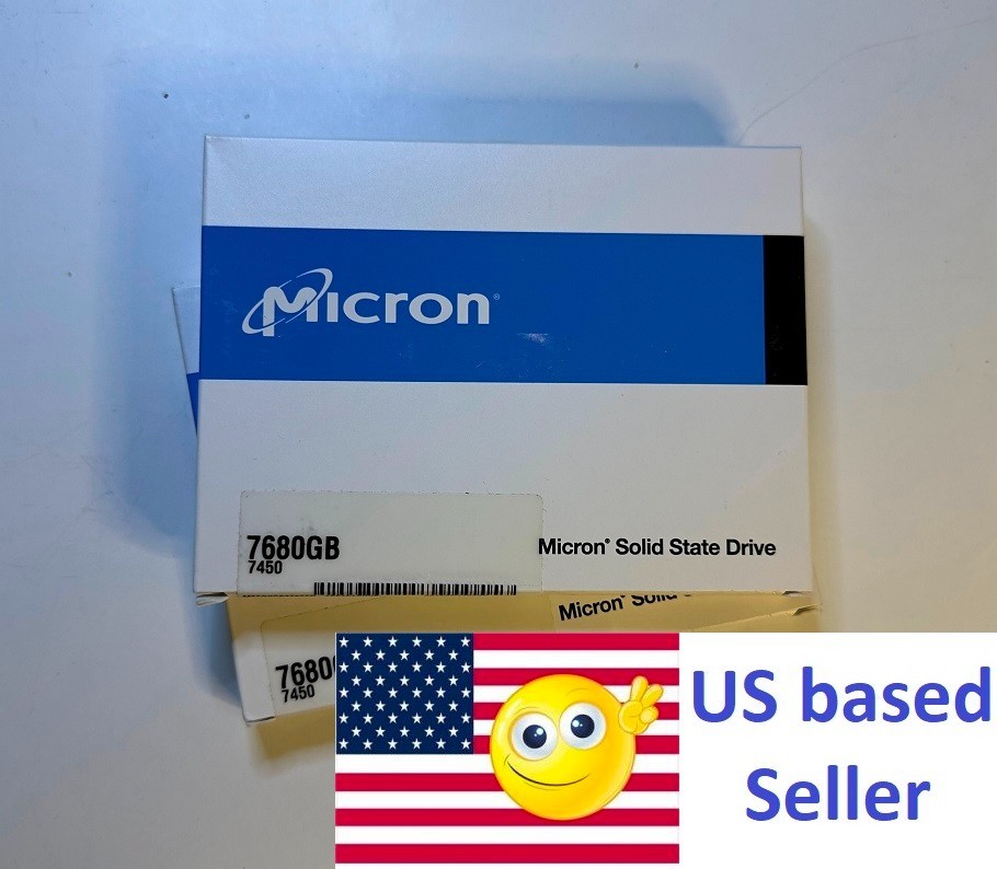 🔥-NEW-🔥 - Micron 7450 PRO 7.68TB NVMe PCIe 4.0 U.3 2.5" 7mm (MTFDKCB7T6TFR)
