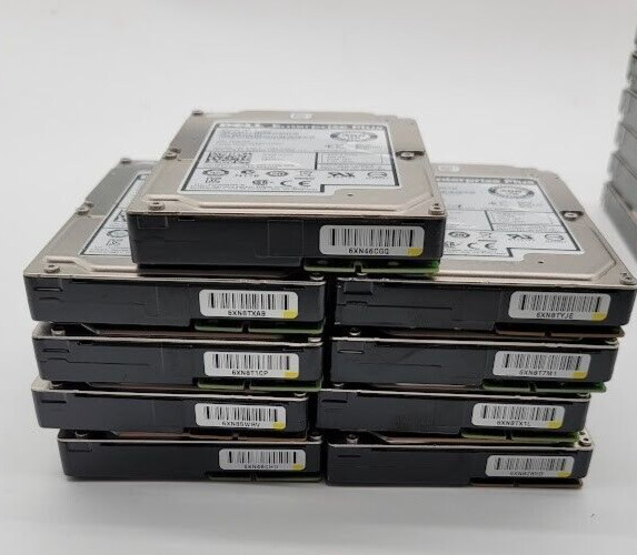Lot of 9 Dell Enterprise plus 300G SAS 2.5inch ST9300603SS server hard disk