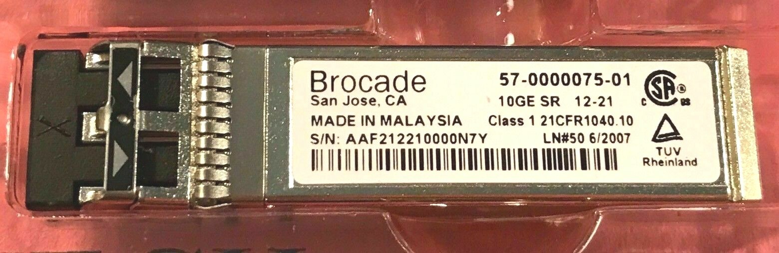 Brocade Ruckus 10G-SFPP-SR 10G-SFPP-SR 10GE 850nm MMF