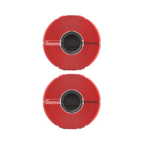 MakerBot ASA Filament Spool for Method X 3D Printer 2-Pack (Red 0.65kg/1.43lb)