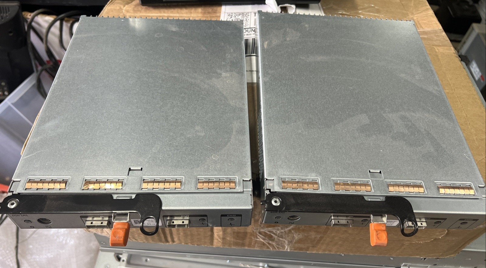 Dell 3DJRJ PowerVault MD1200 MD1220 SAS 6GB 512MB Cache EMM Controller Lot Of 2