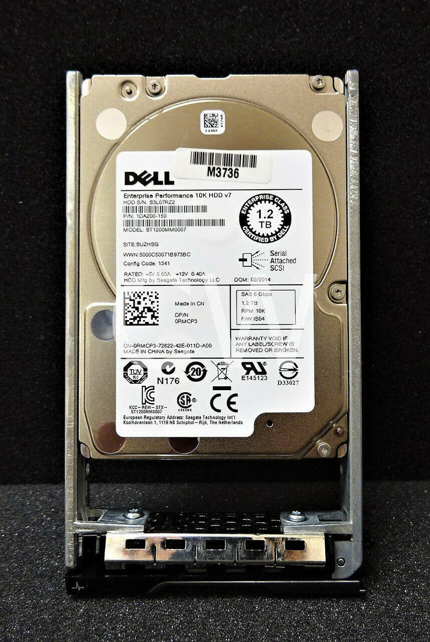 1DA200-150 Dell 1.2TB 10K SAS 6G SFF Hard Drive