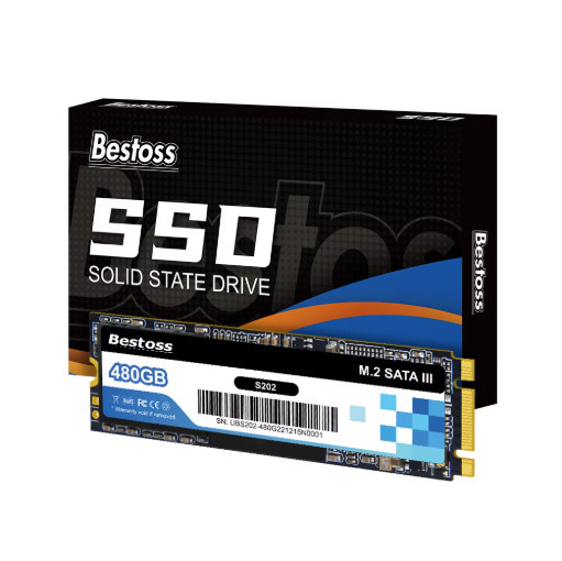 Bestoss M.2 2280 SATA III SSD 128GB 256GB 512GB 1TB Internal Laptop PC Drive