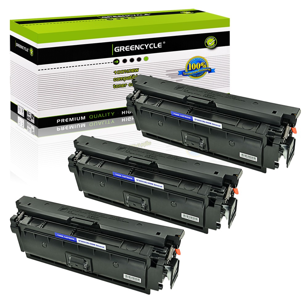 3PK High Yield CF360X BK Toner Fits for HP 508X LaserJet MFP M577Z M577f M577c  