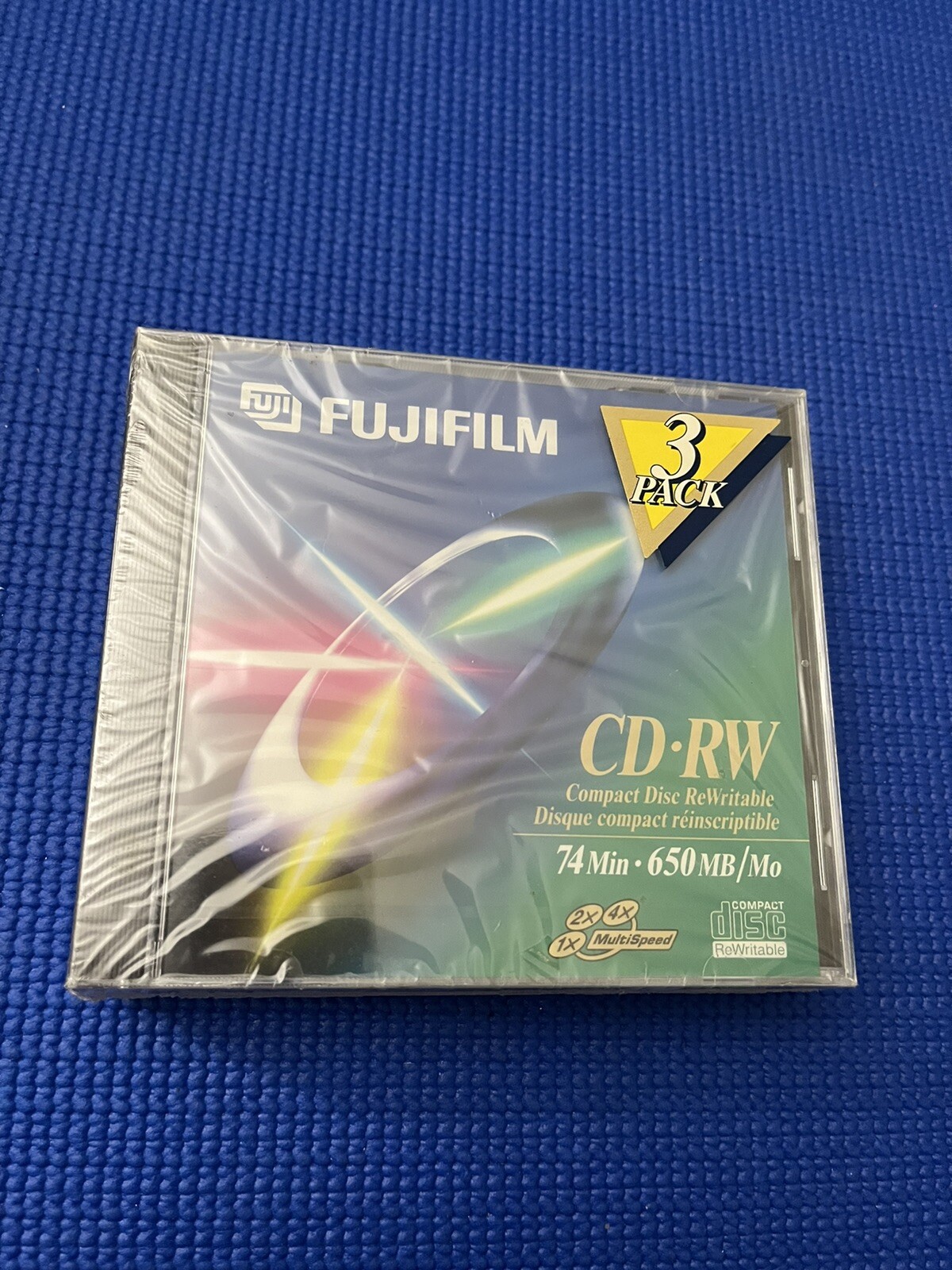 FujiFilm 3-Pack of 74-Minute • 650 MB CD-RW Compact Discs ~ Brand New & Sealed