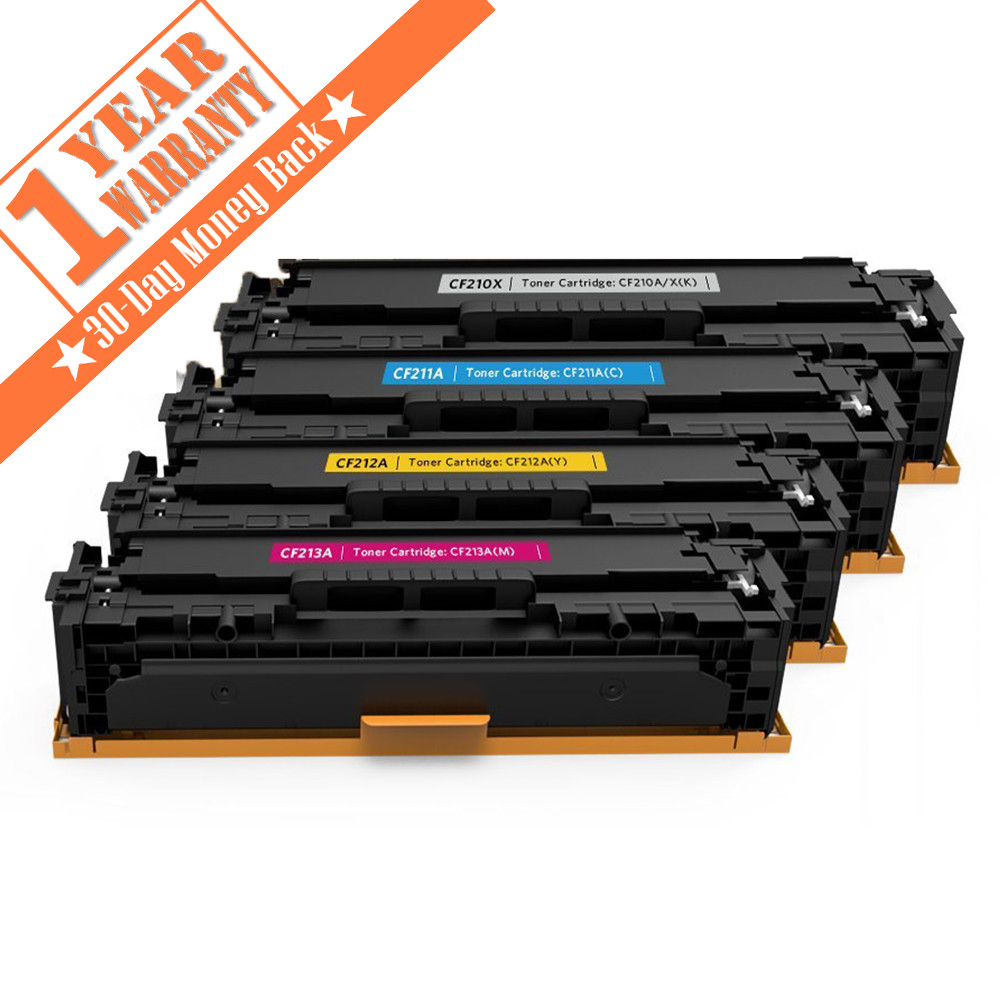 4 PK For HP Laserjet pro 200 m251nw Toner Cartridge Set CF210A - CF213A 131A MFP