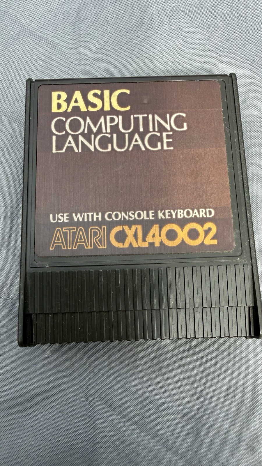 Atari BASIC Computing Language Cartridge CXL4002 Use With Console Keyboard