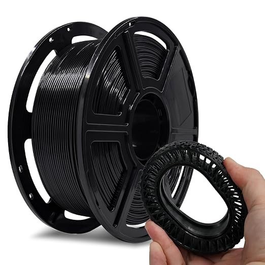 FLASHFORGE PLA Flexible 1.75 mm, 4X longer stretch 3D Printer Filament 1Kg
