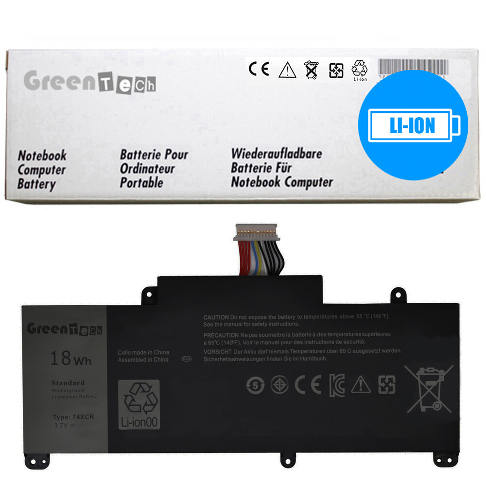GREENTECH 74XCR BATTERY FOR DELL VENUE 8 PRO 5830 TABLET 3.7V 18WHR VXGP6 X1M2Y