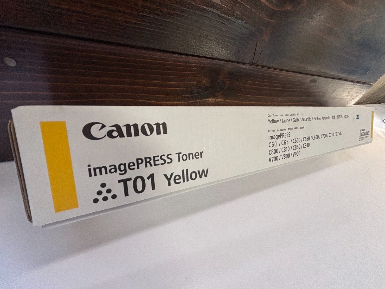 *GENUINE OEM* Canon imagePRESS Toner T01 -Yellow- NOT EXPIRED Brand New Sealed