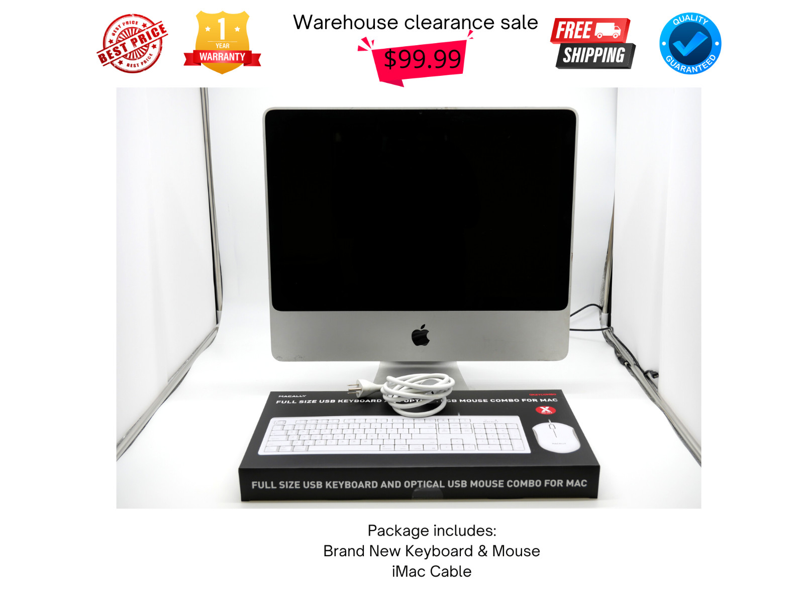 Apple iMac 20 Inch 2GB 160GB HDD All in One PC - 1 Year Warranty 