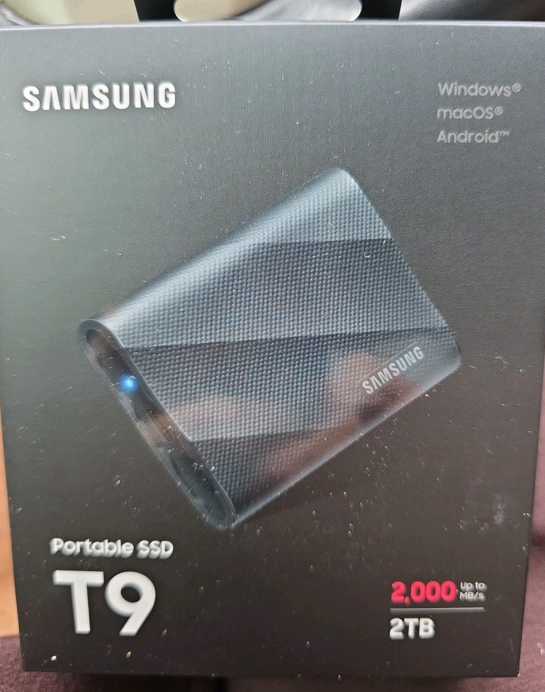Samsung T9 2TB Portable SSD Up to 2000MB/s Gen 2x2 MU-PG2T0B/AM Black Sealed