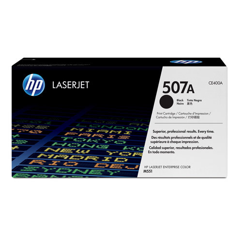 HP 507A (CE400A) Black Toner Cartridge