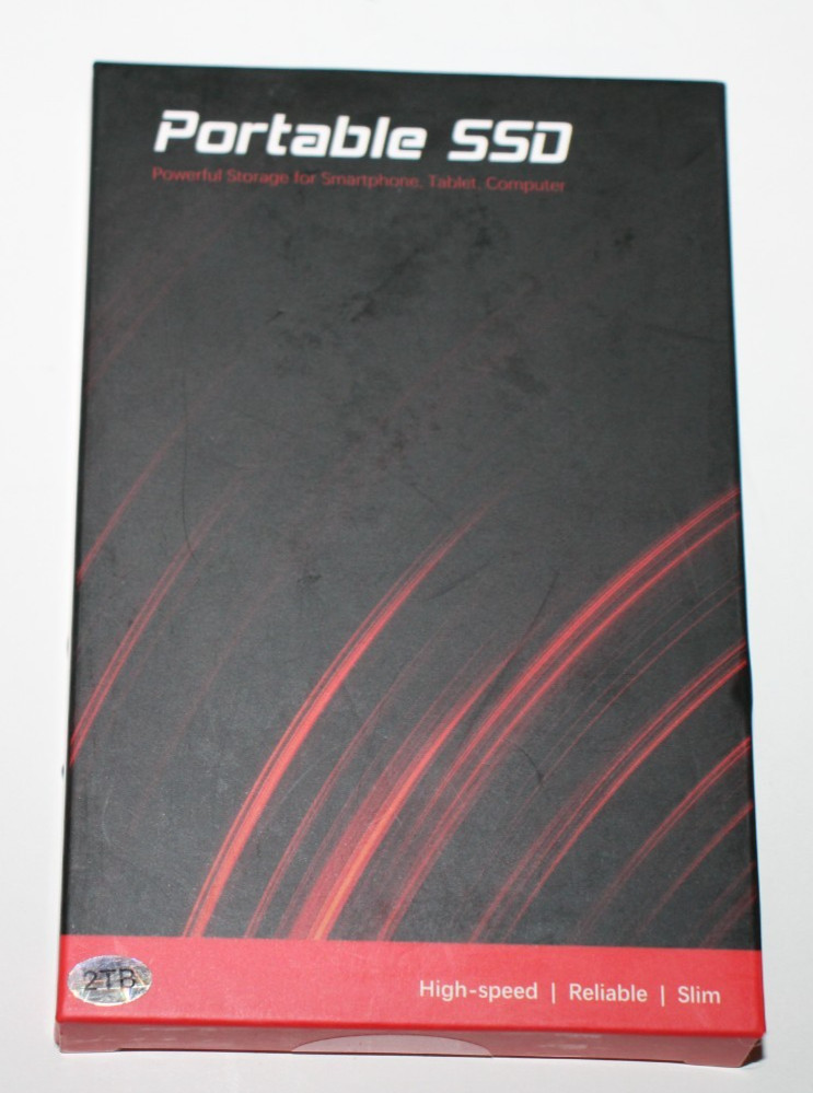 VANSUNY 2TB HIGH SPEED SLIM TYPE C PORTABLE SSD X2-BLACK-2T - NEW