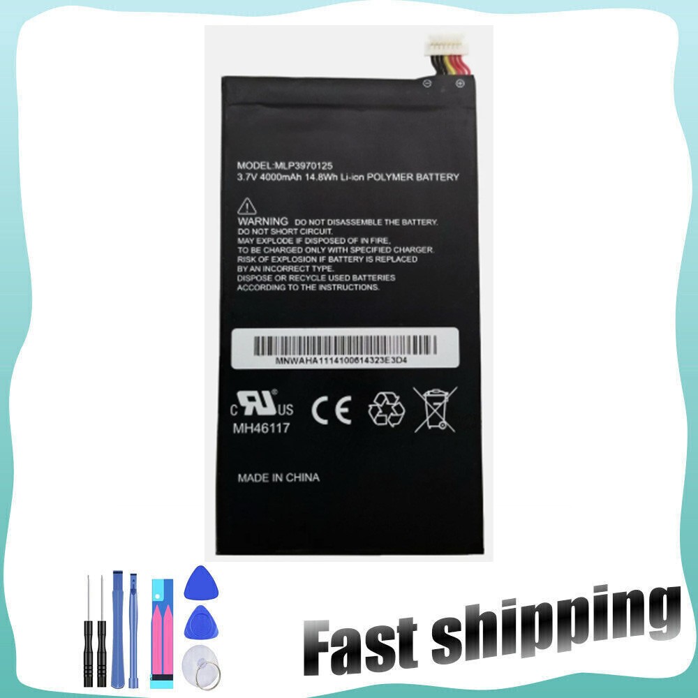 for McNair Polymer Battery 3.7V 4000mAh MLP3970125 NEW MH46117