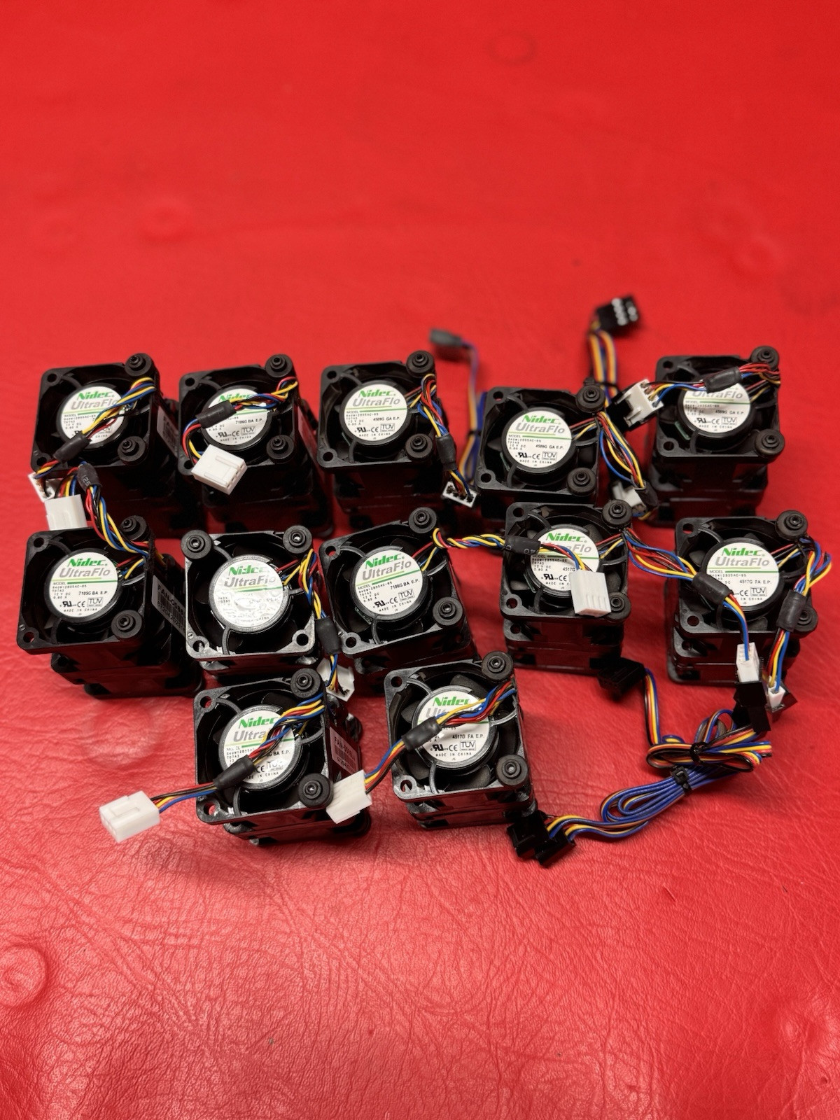 (12PCS) FAN-0086L4 Supermicro 40mm Counter-Rotating 4-Pins Fans Nidec